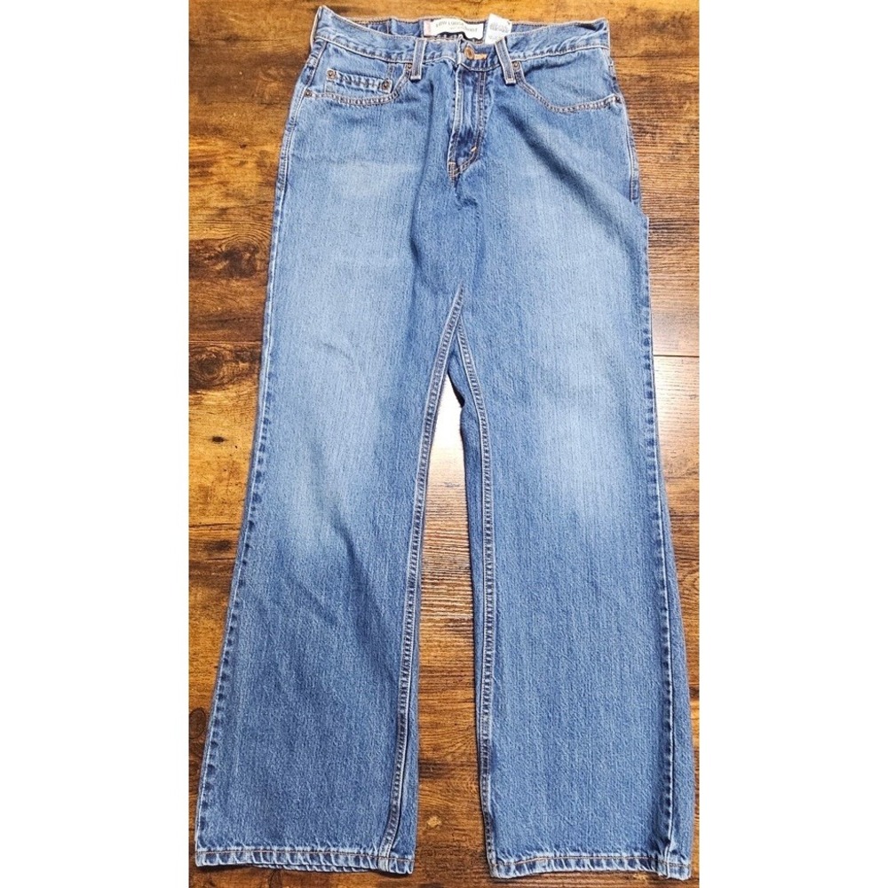 Levi's 567 Loose Bootcut Light Blue Denim Cotton Jeans 5-Pocket Men's 29x32